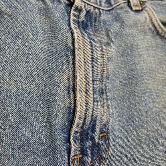 VINTAGE 90s jean shorts Ralph Lauren cutoff distressed denim XL - Picture 5 of 17